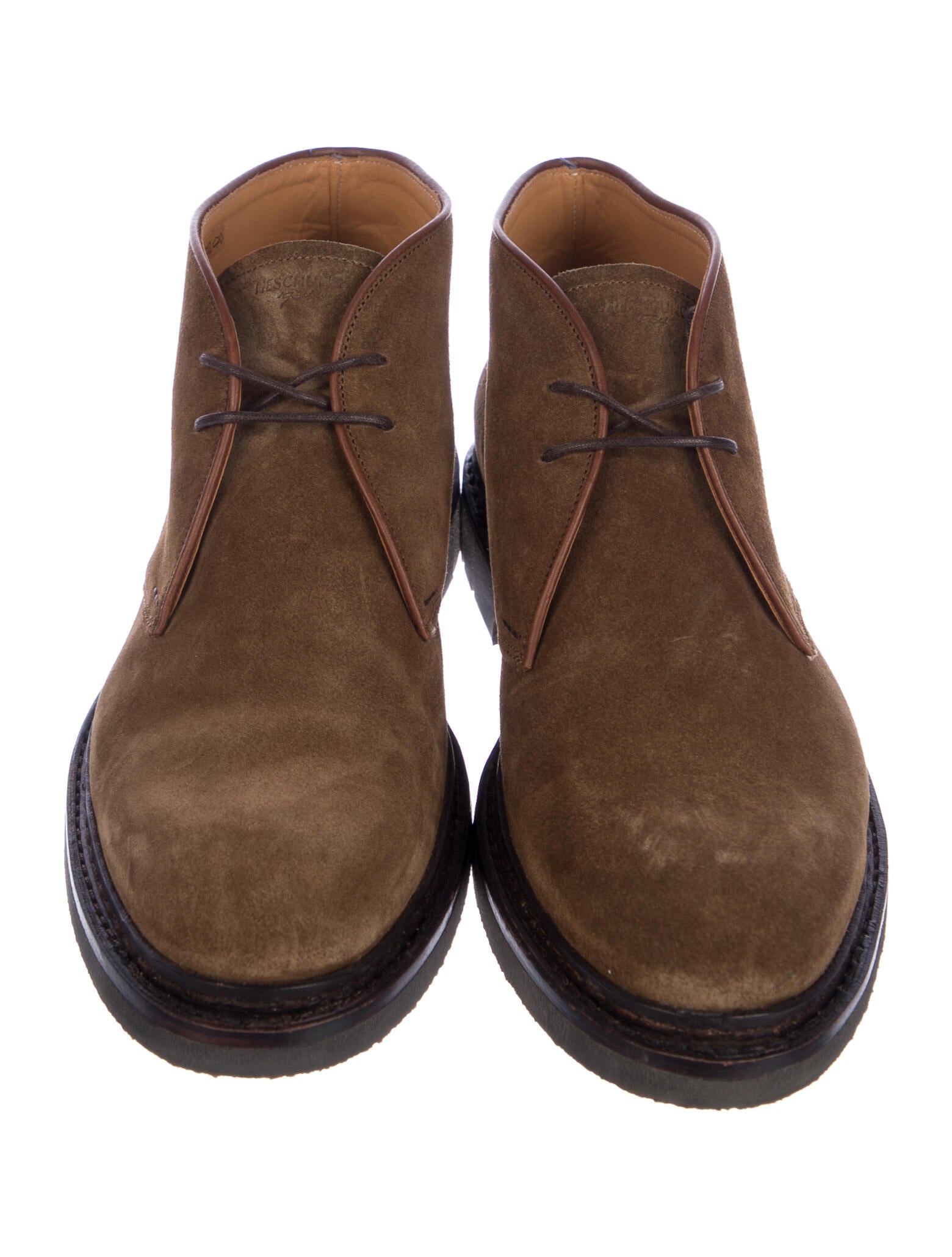 Heschung Suede Lace-Up Boots